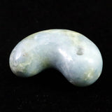 Natural Itoigawa Jadeite Blue 28mm Magatama 9.9g with Certificate (ID:52552)