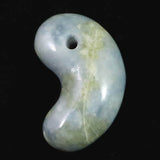 Natural Itoigawa Jadeite Blue 28mm Magatama 9.9g with Certificate (ID:52552)