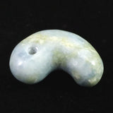 Natural Itoigawa Jadeite Blue 28mm Magatama 9.9g with Certificate (ID:52552)