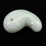 Natural Itoigawa Jadeite Light Green 30mm Magatama 12.68g with Certificate (ID:52842)