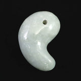 Natural Itoigawa Jadeite Light Green 30mm Magatama 12.68g with Certificate (ID:52842)