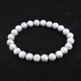 Japanese Natural Angel Snow Lite 8mm Bead Bracelet 18.7g (ID:52876)