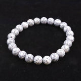 Japanese Natural Angel Snow Lite 8mm Bead Bracelet 18.7g (ID:52876)
