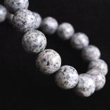 Japanese Natural Angel Snow Lite 8mm Bead Bracelet 18.7g (ID:52876)