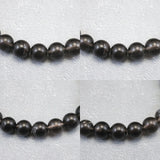 Japanese Natural Obsidian 7.5mm Bead Bracelet 13.5g (ID:52903)
