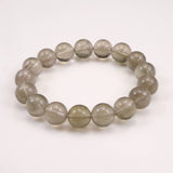 Japanese Natural Green Included Quartz 12mm Bead Bracelet 42.6g (ID:53145)