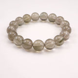 Japanese Natural Green Included Quartz 12mm Bead Bracelet 42.6g (ID:53145)