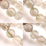 Japanese Natural Green Included Quartz 12mm Bead Bracelet 42.6g (ID:53145)