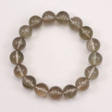 Japanese Natural Green Included Quartz 12mm Bead Bracelet 42.6g (ID:53145)