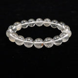 Japanese Natural Included Quartz 12mm Bead Bracelet 39.5g (ID:53359)