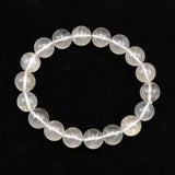 Japanese Natural Included Quartz 12mm Bead Bracelet 39.5g (ID:53359)