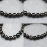 Japanese Natural Obsidian 8.5mm Bead Bracelet 17.9g (ID:53434)