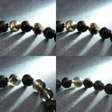 Japanese Natural Obsidian 8.5mm Bead Bracelet 17.9g (ID:53434)