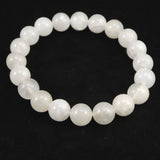 Japanese Natural Gray Quartz 10mm Bead Bracelet 29.2g (ID:53479)