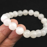 Japanese Natural Gray Quartz 10mm Bead Bracelet 29.2g (ID:53479)