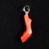 Japanese Natural Oxblood Red Gem Coral Pendanttop 1.35g (ID:53632)