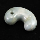 Natural Itoigawa Jadeite Green 36mm Magatama 19.2g with Certificate (ID:53795)