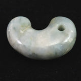 Natural Itoigawa Jadeite Green 36mm Magatama 19.2g with Certificate (ID:53795)