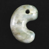 Natural Itoigawa Jadeite Green 36mm Magatama 19.2g with Certificate (ID:53795)