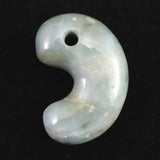 Natural Itoigawa Jadeite Green 36mm Magatama 19.2g with Certificate (ID:53795)