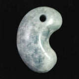 Natural Itoigawa Jadeite Blue 30mm Magatama 16.0g with Certificate (ID:54519)