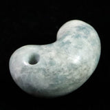 Natural Itoigawa Jadeite Blue 30mm Magatama 16.0g with Certificate (ID:54519)