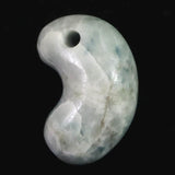 Natural Itoigawa Jadeite Blue 30mm Magatama 16.0g with Certificate (ID:54519)