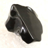Japanese Natural Obsidian 41mm Polished Rough Stone 30.1g (ID:56039)