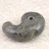 Japanese Natural Churaumi Chert 34mm Magatama 13.6g (ID:56480)