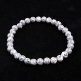 Japanese Natural Angel Snow Lite 6mm Bead Bracelet 9.9g (ID:56608)