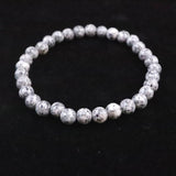 Japanese Natural Angel Snow Lite 6mm Bead Bracelet 9.9g (ID:56608)