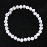 Japanese Natural Angel Snow Lite 6mm Bead Bracelet 9.9g (ID:56608)