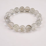 Japanese Natural Quartz 12mm Bead Bracelet 45.1g (ID:57601)