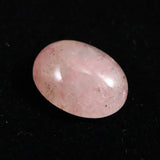 Japanese Natural Light Silica Rhodonite 3A Grade 12mm Oval Loose Stone 0.91g (ID:57613)
