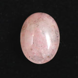 Japanese Natural Light Silica Rhodonite 3A Grade 12mm Oval Loose Stone 0.91g (ID:57613)