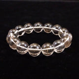 Japanese Natural Included Quartz 14mm Bead Bracelet 60.0g (ID:57935)