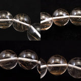 Japanese Natural Included Quartz 14mm Bead Bracelet 60.0g (ID:57935)