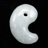 Natural Itoigawa Jadeite Light Green 21mm Magatama 4.29g with Certificate (ID:58043)
