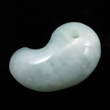 Natural Itoigawa Jadeite Light Green 32mm Magatama 17.77g with Certificate (ID:58473)