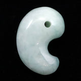 Natural Itoigawa Jadeite Light Green 32mm Magatama 17.77g with Certificate (ID:58473)
