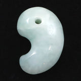 Natural Itoigawa Jadeite Light Green 32mm Magatama 17.77g with Certificate (ID:58473)