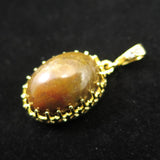 Japanese Natural Yufu Yellow Jasper 18mm Oval Pendanttop 18000g (ID:59375)