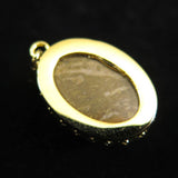 Japanese Natural Yufu Yellow Jasper 18mm Oval Pendanttop 18000g (ID:59375)
