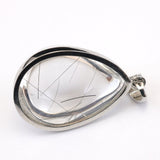 Japanese Natural Rutilated Quartz 26mm Drop Pendanttop 12.1g (ID:59792)