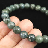 Japanese Natural Light Color Solomonite 8mm Bead Bracelet 17.7g (ID:59844)