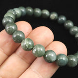 Japanese Natural Light Color Solomonite 8mm Bead Bracelet 17.7g (ID:59844)