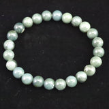 Japanese Natural Light Color Solomonite 8mm Bead Bracelet 17.7g (ID:59844)