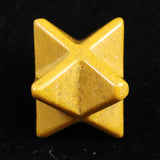 Japanese Natural Yufu Yellow Jasper 14mm Star Polyhedron 5.0g (ID:59978)