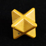 Japanese Natural Yufu Yellow Jasper 14mm Star Polyhedron 5.0g (ID:59978)