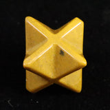 Japanese Natural Yufu Yellow Jasper 14mm Star Polyhedron 5.0g (ID:59978)